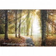 Plaque Wall And He Walks With Me Mdf 18x12
