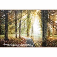 Plaque Wall And He Walks With Me Mdf 18x12