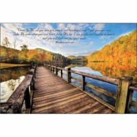 Plaque Wall Lake Cherokee Mdf 18x12