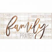 Plaque Wall Family Prayer Mdf 24x12