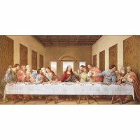 Plaque Wall The Lord's Supper Mdf 30x15