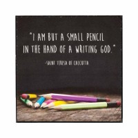 2pk -Plaque Tabletop Small Pencil Mdf 4x4 - (Pack of 2) 2pk -Plaque Tabletop Small Pencil Mdf 4x4 - (Pack of 2)