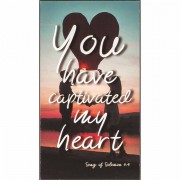2pk -Plaque Wall Captivated Song Of Sol 4:9 Mdf - (Pack of 2)