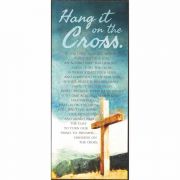 Plaque Wall Hang It On The Cross 4x9