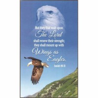 Plaque Wall Eagle Isaiah 40:31 Mdf 6 X 10