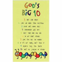 2pk -Plaque Wall God's Big 10 Mdf 6x10 - (Pack of 2)