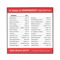 2pk -Plaque Wall Case Of Emergency Mdf 6x6 - (Pack of 2)
