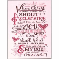 Plaque Wall When Christ Shall Come Mdf 6x8