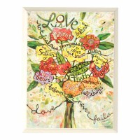 2pk -Plaque Wall Love Never Fail 1cor.13:4-8 Mdf - (Pack of 2)