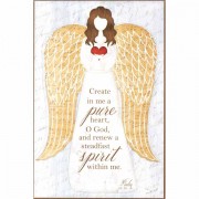 Plaque Wall Create In Me Ps. 51:10 Mdf 6x9
