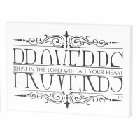 2pk -Plaque Wall Trust In Lord Prov.3:5 Mdf 7x5 - (Pack of 2)