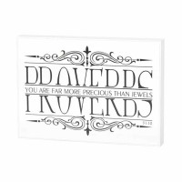 2pk -Plaque Wall You Ar More Precious Prov.31:10 - (Pack of 2)