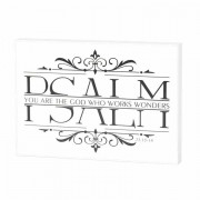 2pk -Plaque Wall You Are God Ps.77:13-14 Mdf 7x5 - (Pack of 2)