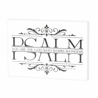 2pk -Plaque Wall You Are God Ps.77:13-14 Mdf 7x5 - (Pack of 2)