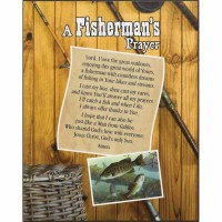 2pk -Plaque Wall Fisherman-love The Outdoors - (Pack of 2)