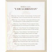 Plaque Wall I Say I Am A Christian Mdf 8x10 - (Pack of 2)