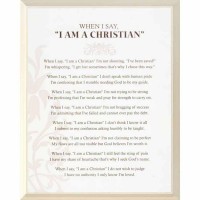 2pk -Plaque Wall I Say I Am A Christian Mdf 8x10 - (Pack of 2) 2pk -Plaque Wall I Say I Am A Christian Mdf 8x10 - (Pack of 2)