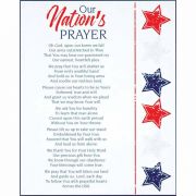 Plaque Wall Our Nations Prayer Mdf 8x10 - (Pack of 2)