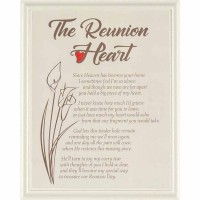 2pk -Plaque Wall Reunion Heart Mdf Od 8x10 - (Pack of 2)