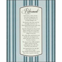 2pk -Plaque Wall Retirement Mdf 8x10 - (Pack of 2)
