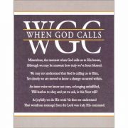 Plaque Wall When God Calls Mdf 8x10 - (Pack of 2)