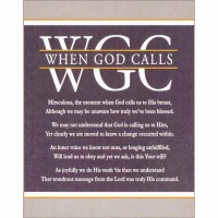 2pk -Plaque Wall When God Calls Mdf 8x10 - (Pack of 2) 2pk -Plaque Wall When God Calls Mdf 8x10 - (Pack of 2)