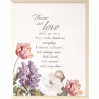 Plaque Wall Those We Love Mdf 8x10