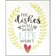 Plaque Wall The Dishes Will Wait Mdf 8x10 Plaque Wall The Dishes Will Wait Mdf 8x10