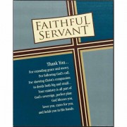 2pk -Plaque Wall Faithful Servant Mdf 8x10 - (Pack of 2)