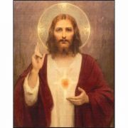 Plaque Wall Sacred Heart Mdf 8x10 - (Pack of 2)