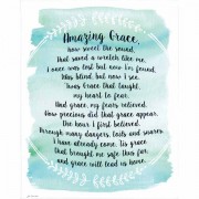 2pk -Plaque Wall Amazing Grace Mdf 8x10 - (Pack of 2)