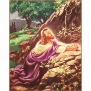 2pk -Plaque Wall Christ In Gethsemane Mdf 8x10 - (Pack of 2)