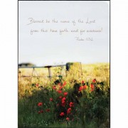 2pk -Plaque Wall Bless Be The Name Ps.113:2 Mdf - (Pack of 2)