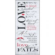 Plaque Wall Love Is Patient 1 Cor.13 Mdf