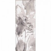 Plaque Wall Floral II Matt 19:26 Mdf 8x20