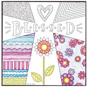 2pk -Plaque Mdf Colorful Blessings - (Pack of 2)