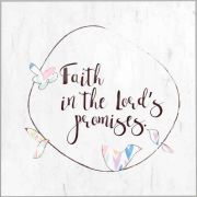 Plaque Wll Faith In The Lord's Promise Mdf - (Pack of 2)