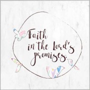 2pk -Plaque Wll Faith In The Lord's Promise Mdf - (Pack of 2)