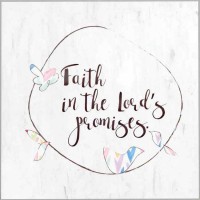 2pk -Plaque Wll Faith In The Lord's Promise Mdf - (Pack of 2)