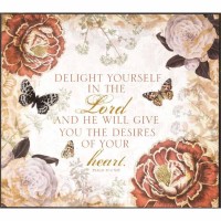 Plaque Wall Delight In Lord Ps.37:4 Mdf 9x8 Plaque Wall Delight In Lord Ps.37:4 Mdf 9x8