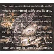 Plaque Wall Soldier's Prayer Mdf 9x8 - (Pack of 2)