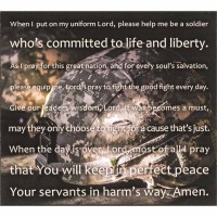 2pk -Plaque Wall Soldier's Prayer Mdf 9x8 - (Pack of 2)