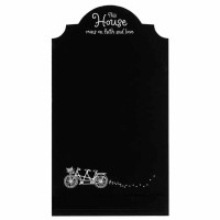 Chalkboard Plaque Wall This House Runs On Mdf