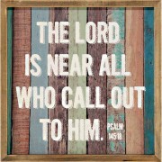 Plaque Wall The Lord Is Near Ps.145:18 Mdf Plaque Wall The Lord Is Near Ps.145:18 Mdf
