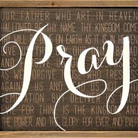 Plaque Wall Pray The Lord's Prayer Mdf Plaque Wall Pray The Lord's Prayer Mdf