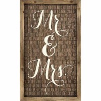 Plaque Wall Mr & Mrs 1 Cor.13:1-13 Mdf