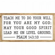 Plaque Wall Teach Me To Do Your Will Plaque Wall Teach Me To Do Your Will