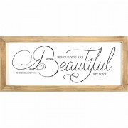 Plaque Wall Behold You Are Beautiful Song