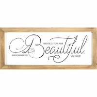 Plaque Wall Behold You Are Beautiful Song