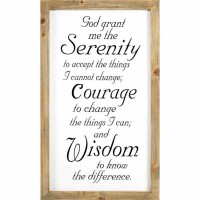 Plaque Wall Serenity Prayer Mdf 16x28